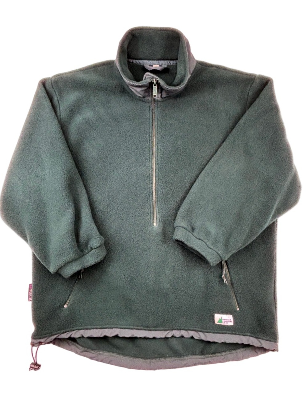 VTG MEC Mountain Equipment Co-op Polartec Fleece Pullover XL Forest Green